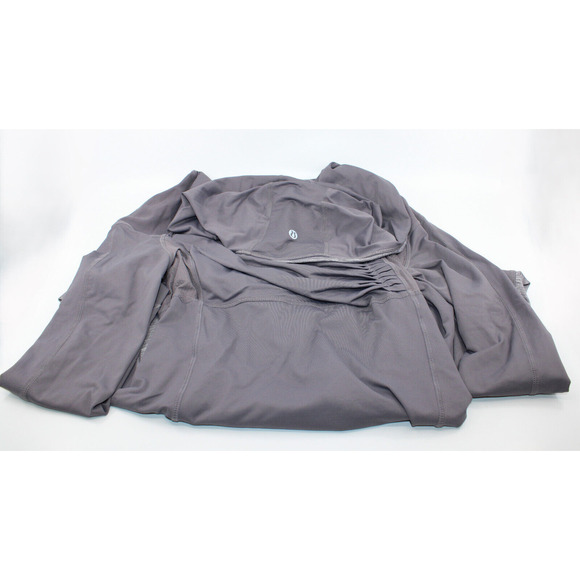 A6 Authentic LULULEMON Cross Train Hooded Pullover Gray Top Size XS - Picture 4 of 4